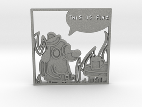 this is fine meme in Gray PA12 Glass Beads