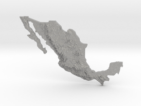 Mexico Heightmap in Aluminum
