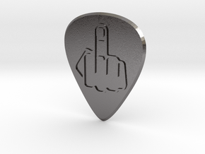 guitar pick_Middle Finger in Processed Stainless Steel 17-4PH (BJT)