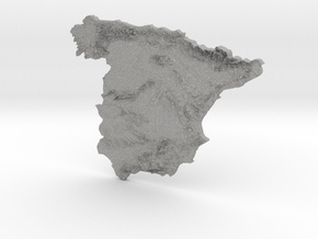 Spain heightmap in Aluminum