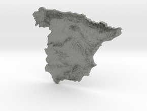 Spain heightmap in Gray PA12