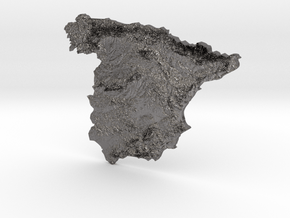Spain heightmap in Processed Stainless Steel 17-4PH (BJT)