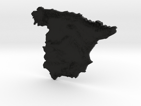 Spain heightmap in Black Natural TPE (SLS)