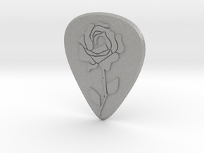 guitar pick_rose in Aluminum