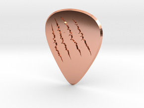 guitar pick_Shredded in Polished Copper
