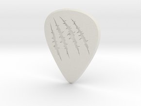 guitar pick_Shredded in White Natural TPE (SLS)
