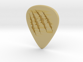 guitar pick_Shredded in Tan Fine Detail Plastic