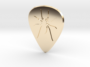 guitar pick_Spider in 14k Gold Plated Brass