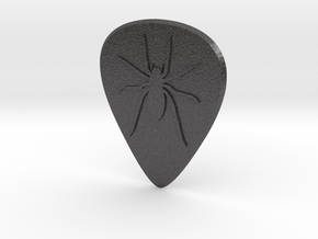 guitar pick_Spider in Dark Gray PA12 Glass Beads