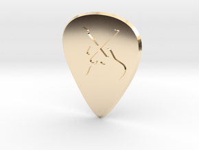 guitar pick_Two Guitars in 14K Yellow Gold