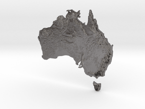 Australia Heightmap in Processed Stainless Steel 316L (BJT)