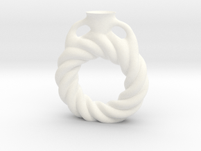 Vase 85702 in White Smooth Versatile Plastic