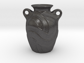 vase2056 in Dark Gray PA12 Glass Beads