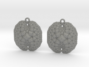 earrings in Gray PA12 Glass Beads