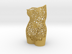 female torso vase in Tan Fine Detail Plastic