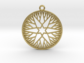 Rootstar Pendant in Natural Brass