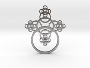 Phi Pendant in Processed Stainless Steel 316L (BJT)