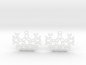 Earrings in Clear Ultra Fine Detail Plastic