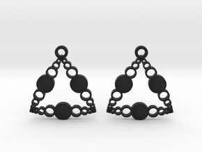 Earrings in Black Premium Versatile Plastic
