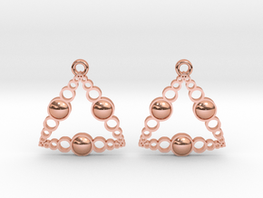 Earrings in Polished Copper