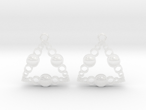 Earrings in Clear Ultra Fine Detail Plastic