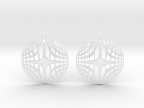 Earrings in Clear Ultra Fine Detail Plastic