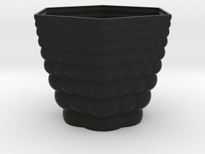 Planter in Black Smooth PA12