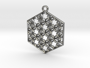 STARRY HEXAPENDANT in Natural Silver