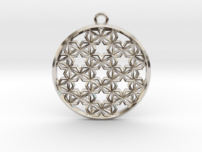 Starry Pendant in Rhodium Plated Brass