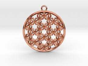 Starry Pendant in Polished Copper