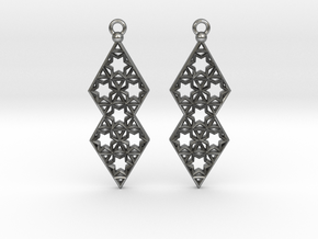 Starry Earrings in Natural Silver