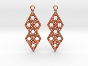 Starry Earrings in Natural Copper