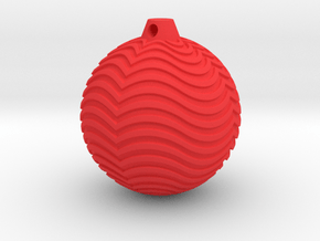 XmasBall1_expo in Red Smooth Versatile Plastic