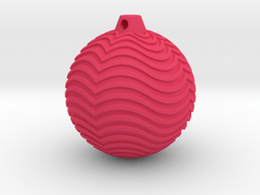 XmasBall1_expo in Pink Smooth Versatile Plastic