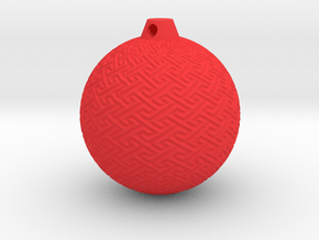 XmasBall4_expo in Red Smooth Versatile Plastic