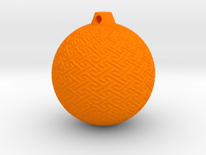 XmasBall4_expo in Orange Smooth Versatile Plastic