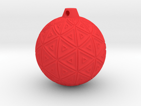 XmasBall2_expo in Red Smooth Versatile Plastic