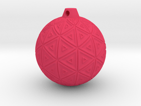 XmasBall2_expo in Pink Smooth Versatile Plastic