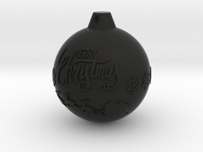 xmas ball in Black Premium Versatile Plastic