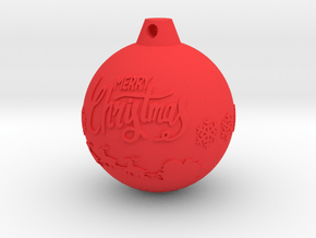 xmas ball in Red Smooth Versatile Plastic