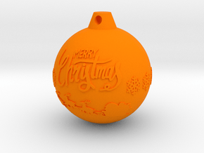 xmas ball in Orange Smooth Versatile Plastic