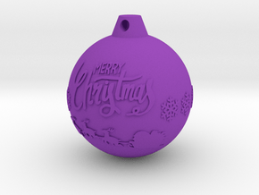 xmas ball in Purple Smooth Versatile Plastic