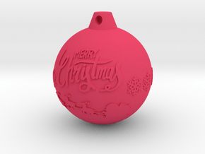 xmas ball in Pink Smooth Versatile Plastic