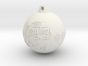 xmas ball in White Natural TPE (SLS)