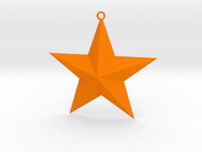 Star in Orange Smooth Versatile Plastic