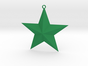 Star in Green Smooth Versatile Plastic