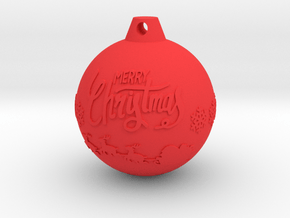 xmas ball  in Red Smooth Versatile Plastic