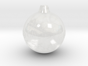 xmas ball  in Clear Ultra Fine Detail Plastic
