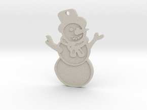 Snowman in Natural Sandstone