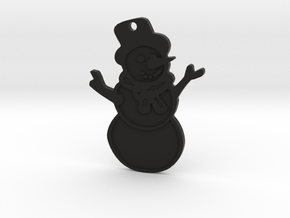 Snowman in Black Premium Versatile Plastic